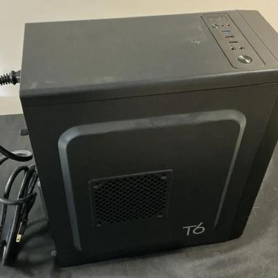 Black T6 Mid-Tower Desktop Computer Case