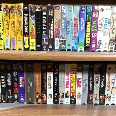 Lot of 46 VHS Movies – Action, Classics, Comedies & Thrillers