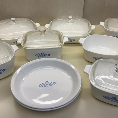 Vintage Corning Ware Baking Set – Blue Cornflower Pattern