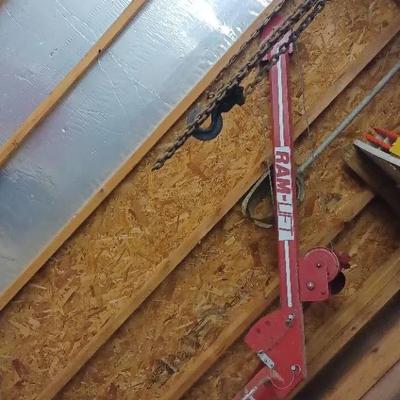 Ram-Lift Engine Hoist with Allied 3-Ton Chain Hoist – Heavy Duty