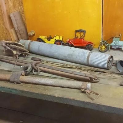Collection of Farm and Primitive Items – Antique Scales, Farm Items & More