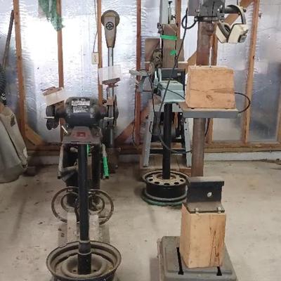 Rockwell Drill Press And Panther Bench Grinder Tests Good