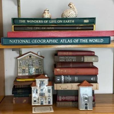 Vintage Books & Ceramic House Collectibles