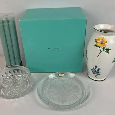 Vintage Tiffany & Co. Vase And Crystal