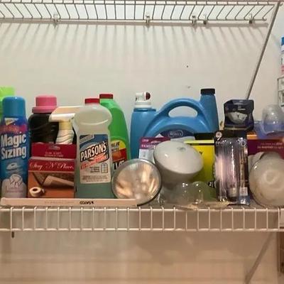 Assorted Household Cleaning and Utility Supplies