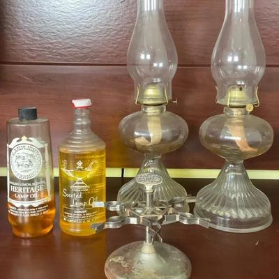 Oil Lamps With Stamp Carousel 