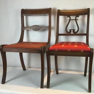 Set Of Two Different Vintage Chairs