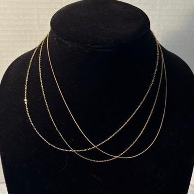Gold Plated Sterling Chains (3)