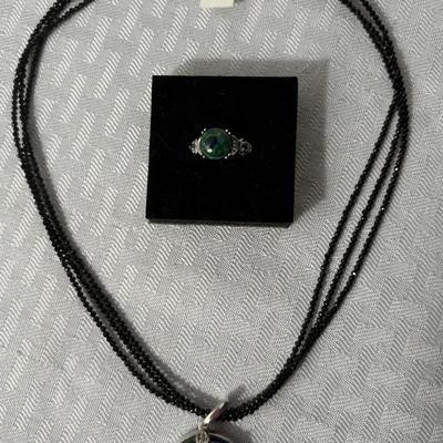 Black Spinel & Malachite Azurite (2)