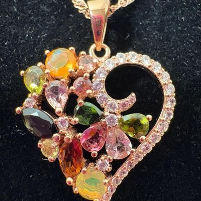 Rose Gold Heart Pendant