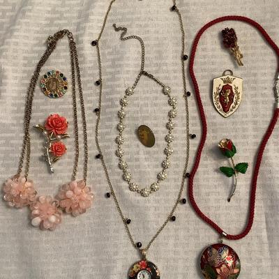 Enamel & More Costume Jewelry Mystery Lot (10)