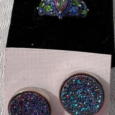 Mystic Fire Green Topaz Ring & More (2)