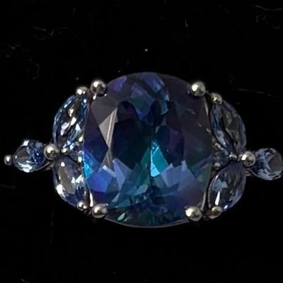 Blue Retalite & Tanzanite Rings & More (3)