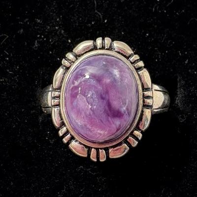 Lepidolite Ring, Size 10