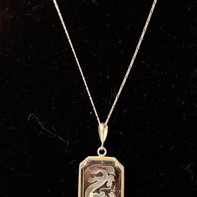 Crystal Dragon Pendant