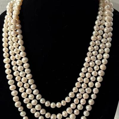 Freshwater Pearl Endless Necklace 48”