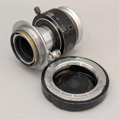 Ernst Leitz Wetzlar Elmar Lens and Case