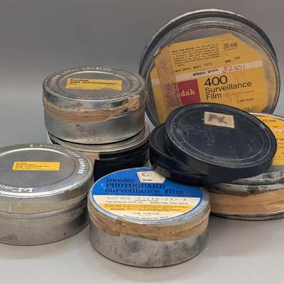 Kodak and Mosler Film in Tin Canisters