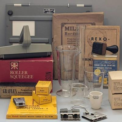 Vintage Dark Room Supplies and Equipment 