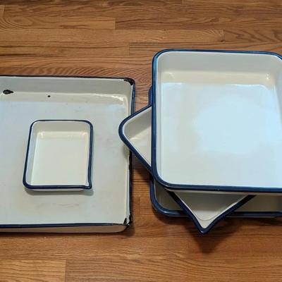 Enamelware Darkroom Photo Trays