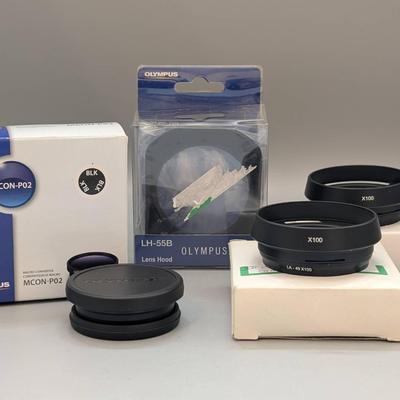 Olympus Macro Converter, Shades, and Hood