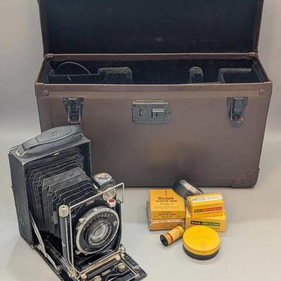 Kodak Compur Camera with Case and Accessories
