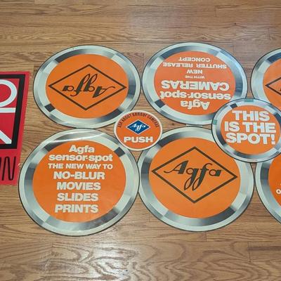 Agfa and Paterson Promotional Advertising Signs