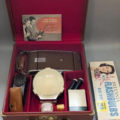 Polaroid Land Camera 95A with Case and Accessories