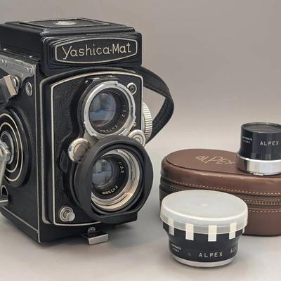 Yashika Mat Camera with Alpex Lens Set