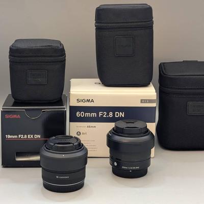 Sigma 19mm and 60mm Lenses 