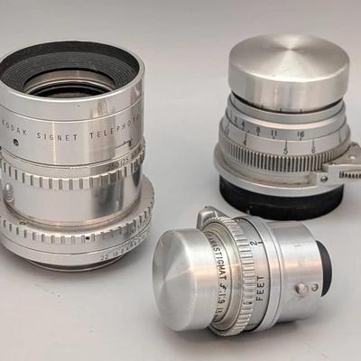 Kodak Ektar, Anastigmat, and Signet Lenses