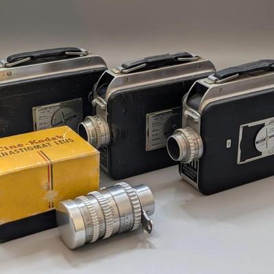 Cine-Kodak Magazine 8 Cameras and Anastigmat Lens