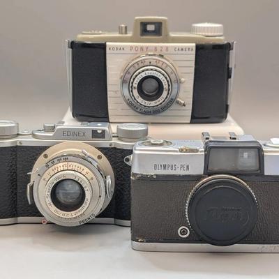 Edinex, Kodak and Olympus Pen Film Cameras 