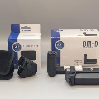 Olympus Pen Power Battery Holder and View Finder 