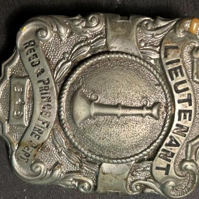 Sale Photo Thumbnail #18: Early 1900’s  Reed & Prince fire dept badge 