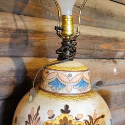 Set of Mid Centural floral lamps