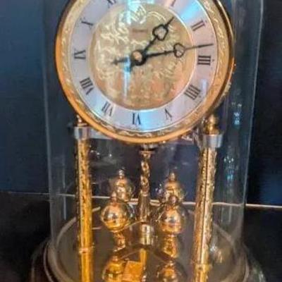 Lot of 2 Anniversary Dome Clocks – Glass Mantel Clocks