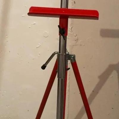 Adjustable Red Metal Tripod Stand