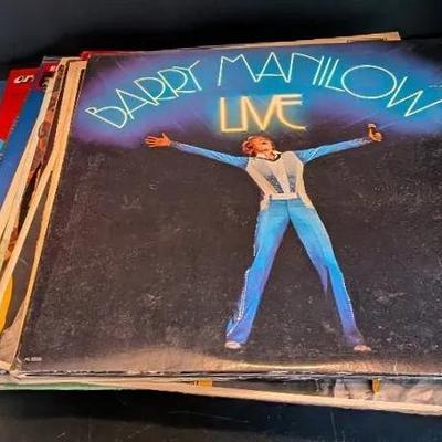 Lot of Vintage Vinyl Records – Mixed Artists & Genres (Lot Includes Barry Manilow)