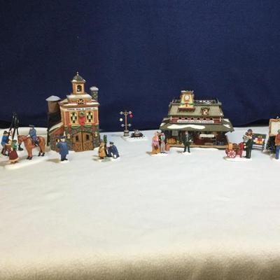 Department 56 Franklin Hook & Ladder Co., Susquehanna Station 8pc.
