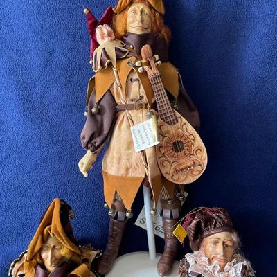 Jacob Maarse Jester And Ornaments, 3 Pcs