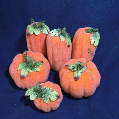 Sparkly Pumpkins Harvest Decor 6pc.