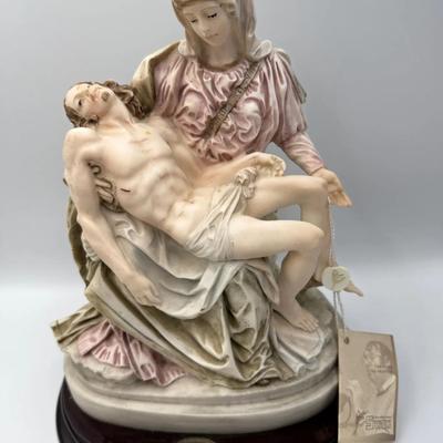 Ado Santini Jesus & Mary Sculpture Italy 