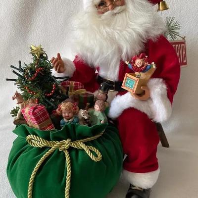 Karen Didion “Believe” Light Up Santa In Box