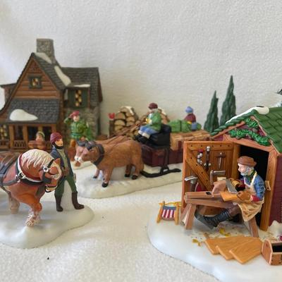 Department 56 Mountain Cabin, Lumber Jacks And Woodworkers 