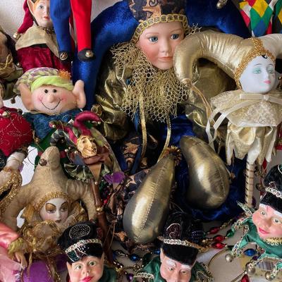 Holiday Jester, Puppet And Ornament Collection 