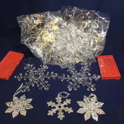 Assorted Acrylic Snowflakes 12pc.