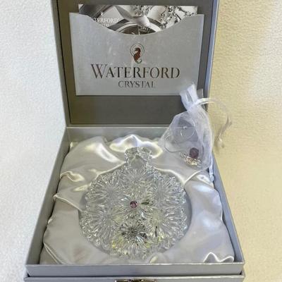 Waterford 2016 “Serenity” Snowflake Lavender Ornament 