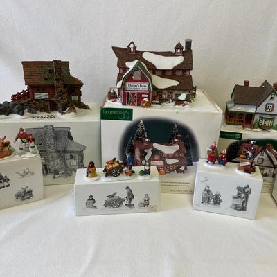 Department 56 Harpers Farm, Semples Smokehouse , Harpers Farm And Villagers