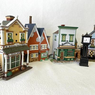Department 56 Town Shops Bell, Bike, Violin And Clock 